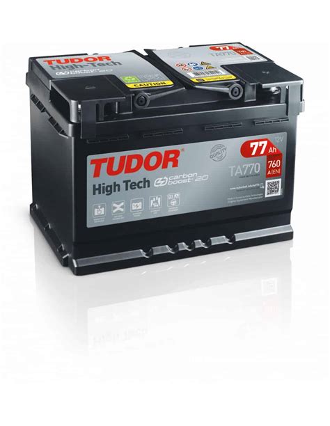 batteria tudor 77ah|Tudor High Tech TA770.